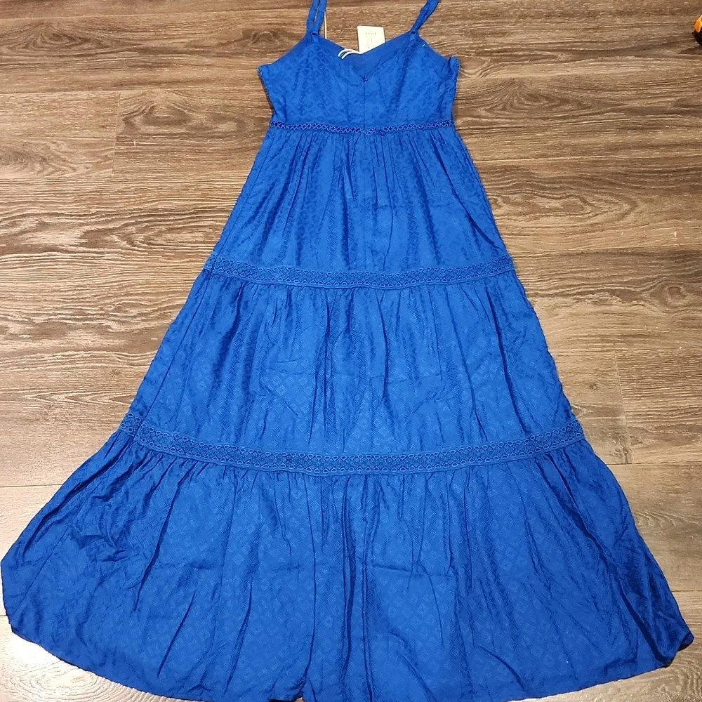 ❤️ NWT! JOIE MAXI DRESS, LACE TRIM, COTTON, XS - Picture 7 of 9